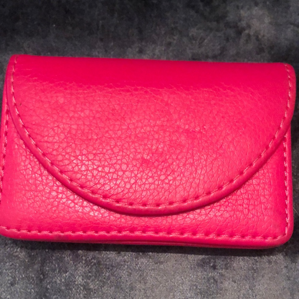 Vibrant Pink Card Holder